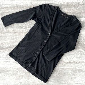 The Limited black button-up sweater